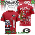 Christmas Time Is Better with Georgia Bulldogs 3D t Shirt