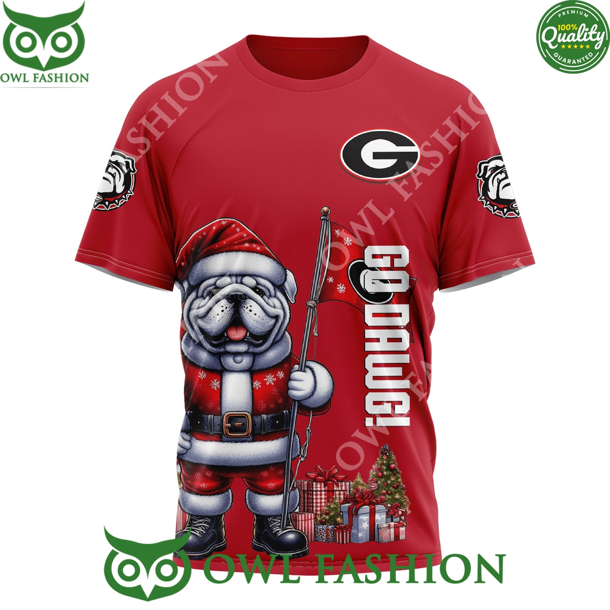 Christmas Time Is Better with Georgia Bulldogs 3D t Shirt