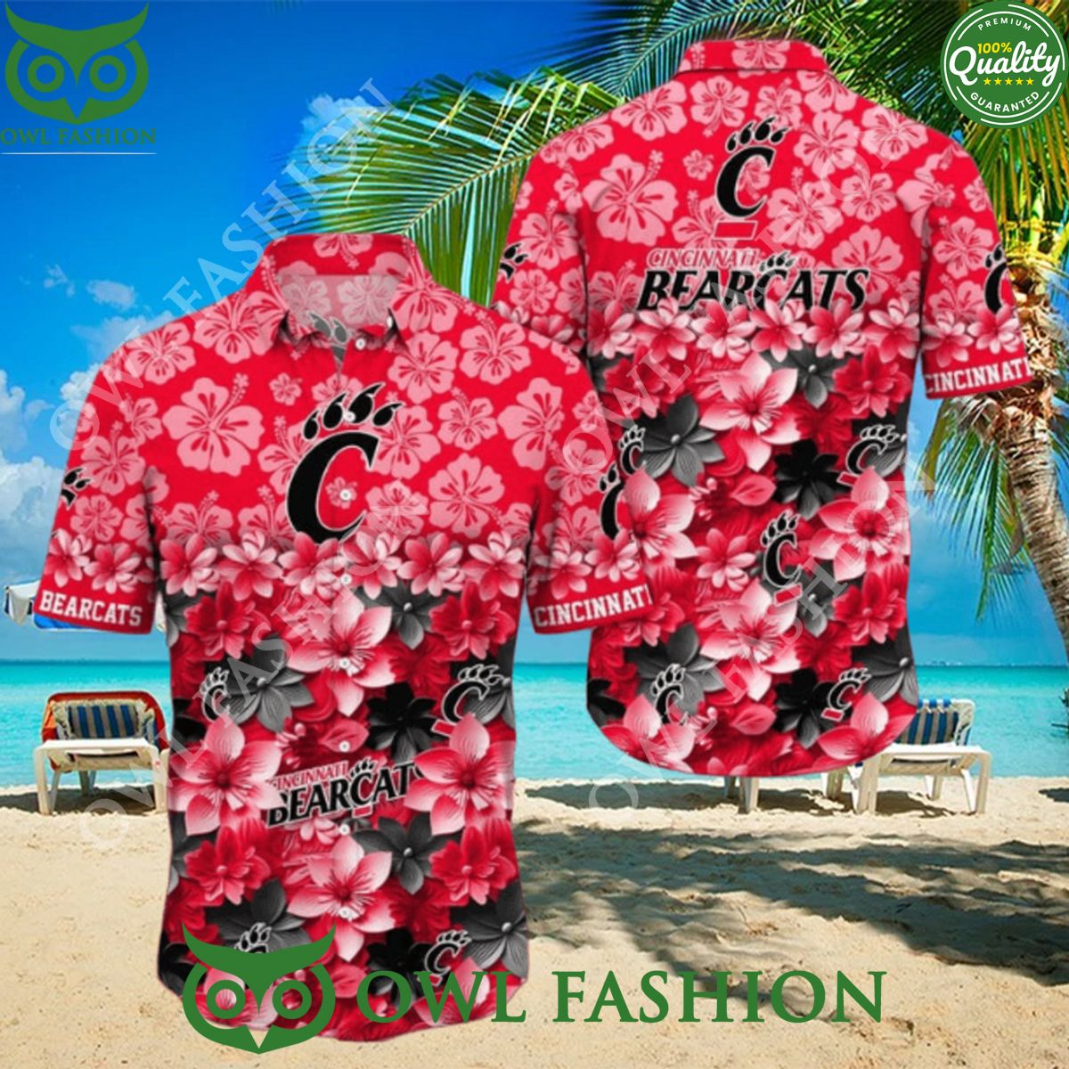 Cincinnati Bearcats NCAA Team Hawaiian Shirt Trending Summer