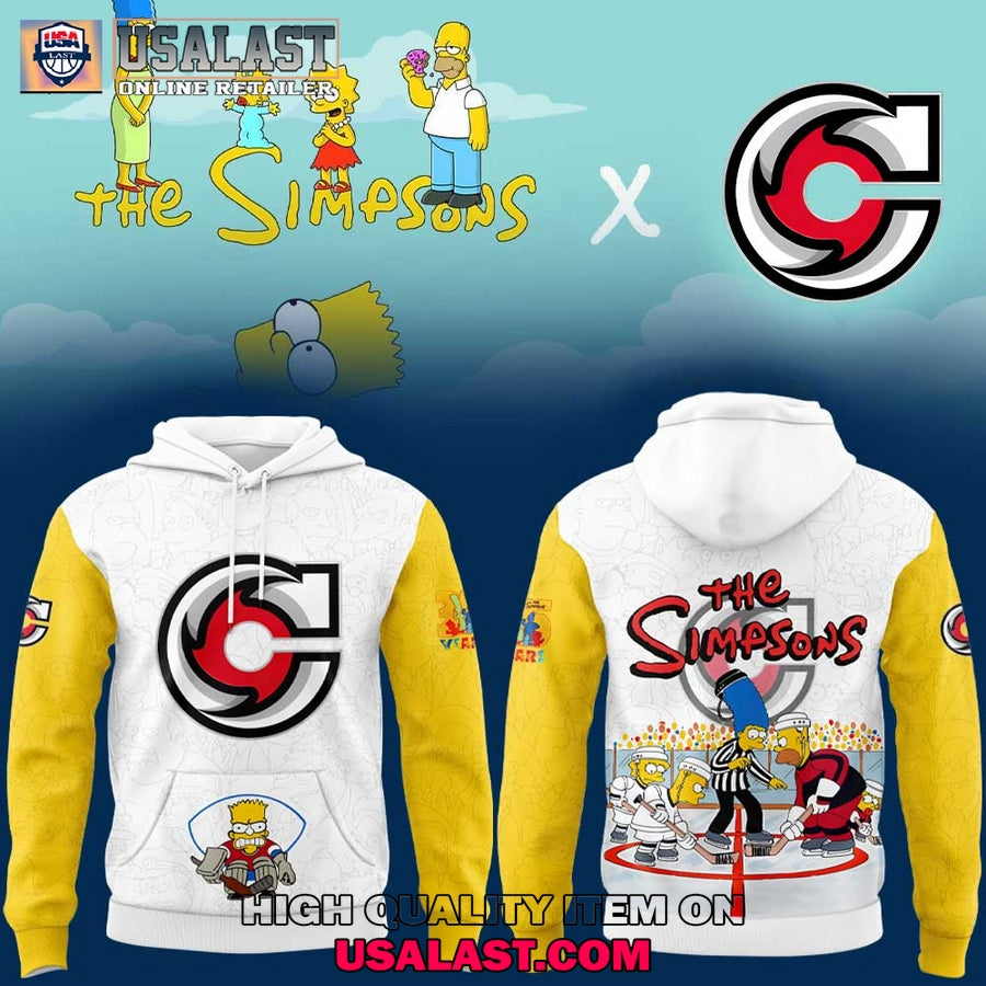 Cincinnati Cyclones 35th The Simpsons Hoodie, Hockey Jersey