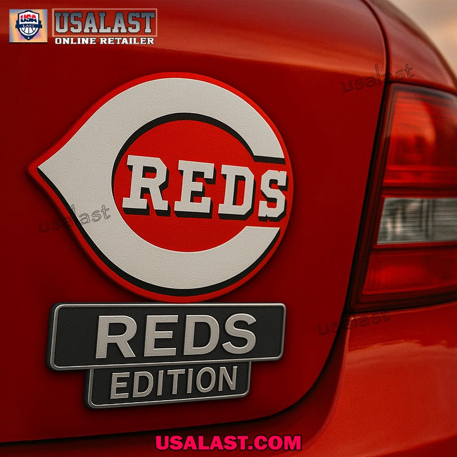 Cincinnati Reds Car Emblem Custom 3D Badge