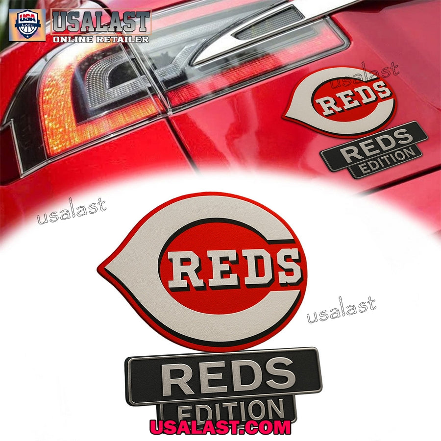 Cincinnati Reds Car Emblem Custom 3D Badge