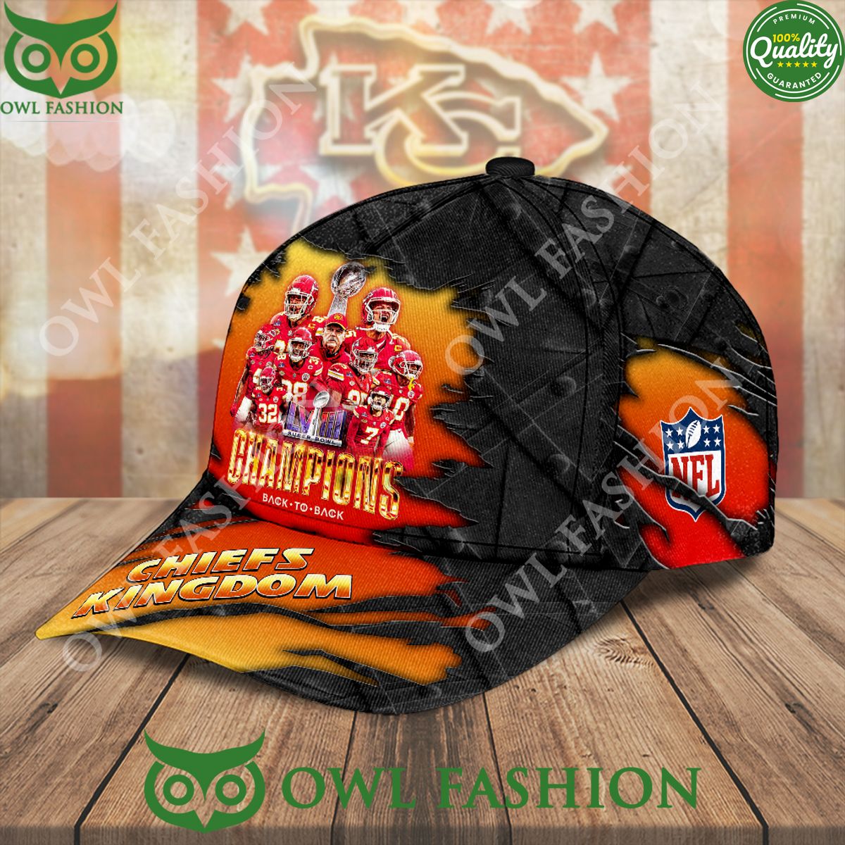 Claws Chiefs Kingdom Back to Back Champions Kansas City Chiefs Classic Cap