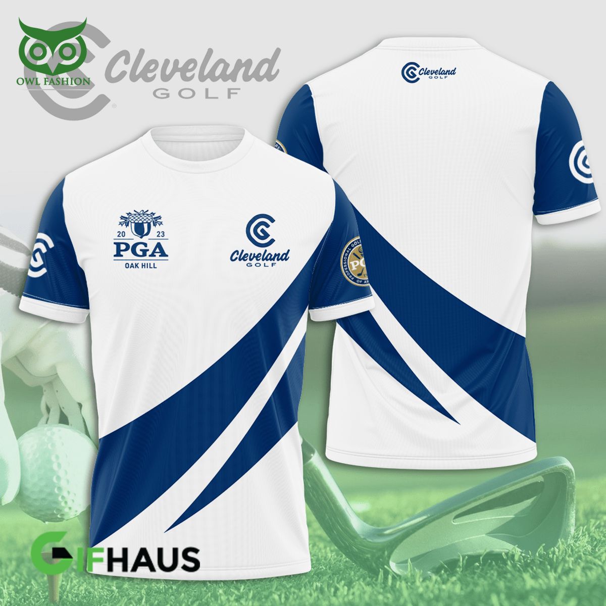 Cleveland American Golf PGA 2023 3D Polo Hawaiian Tshirt