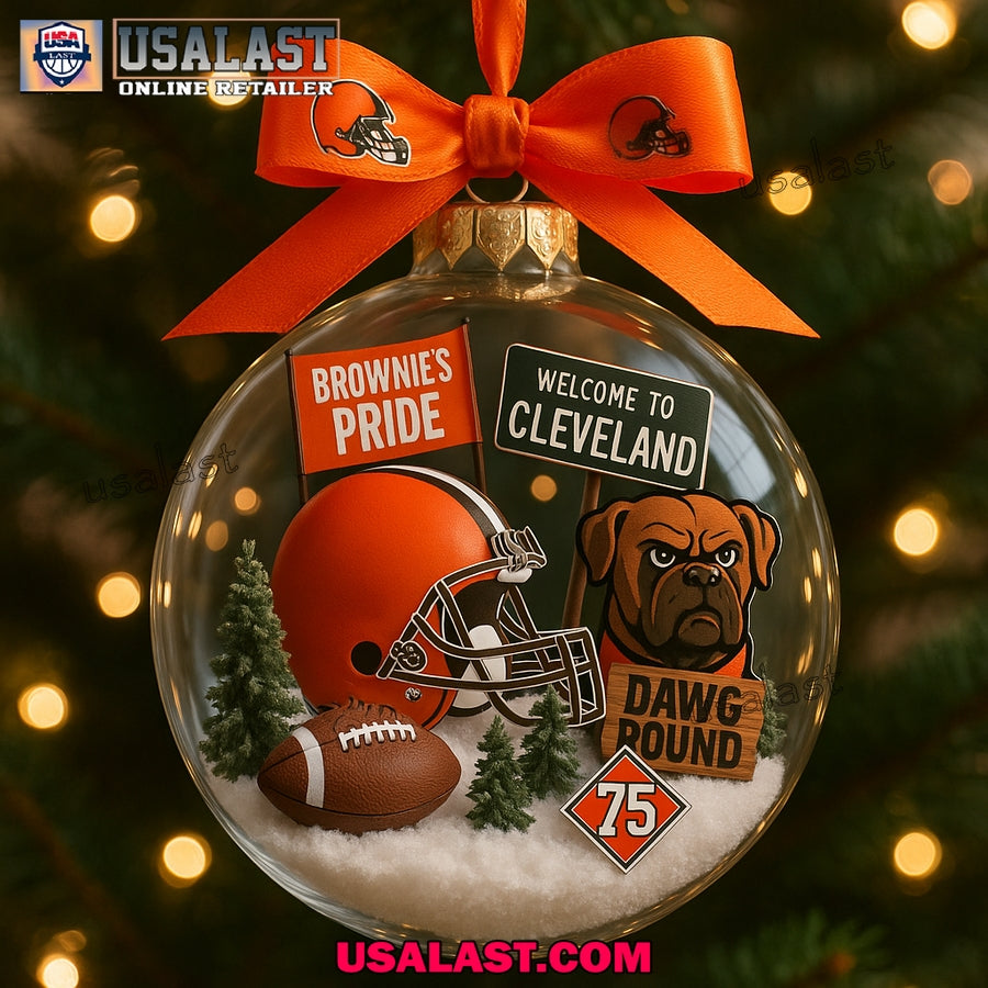 Cleveland Browns Commemorative Christmas Ornament