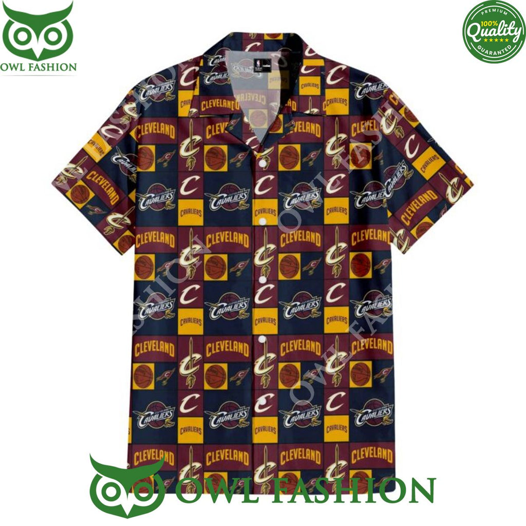 Cleveland Cavaliers Crowned Court Basketball team Hawaiian Shirt