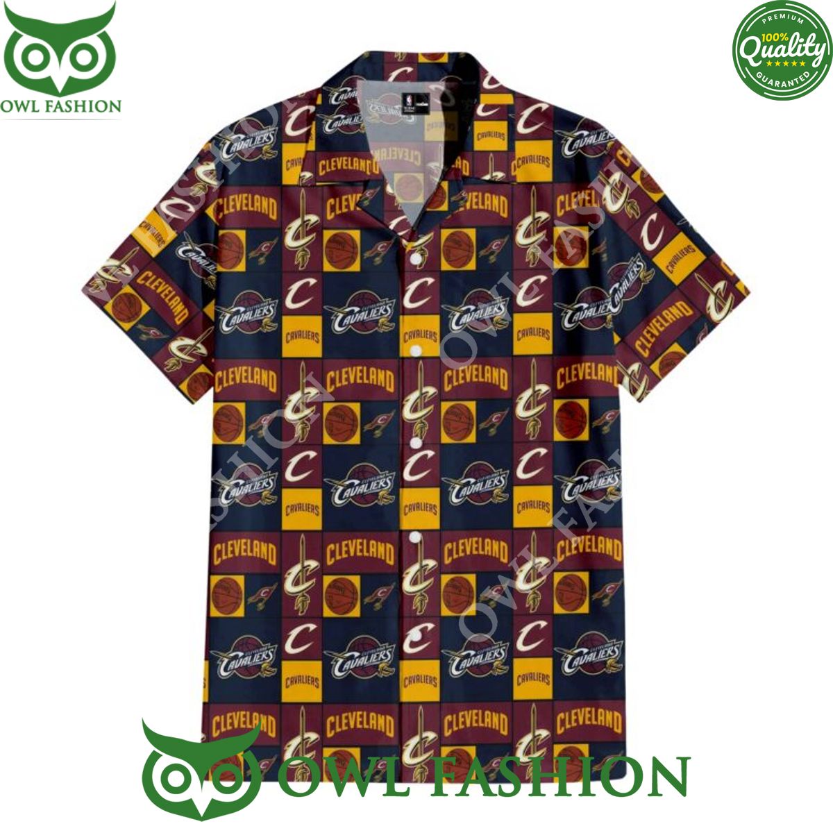 Cleveland Cavaliers Crowned Court Basketball team Hawaiian Shirt