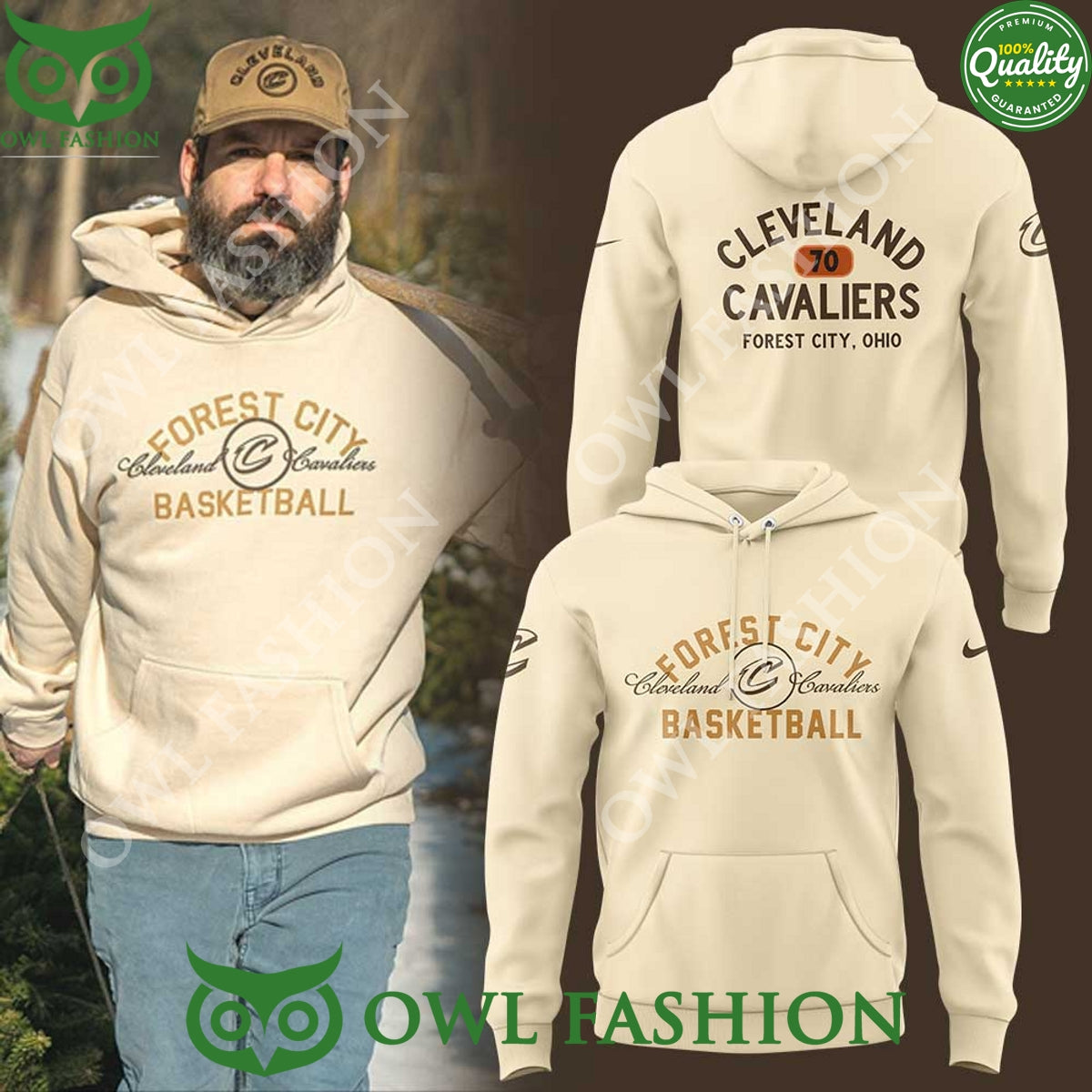 Cleveland Cavaliers Forest City Collection Basketball Hoodie