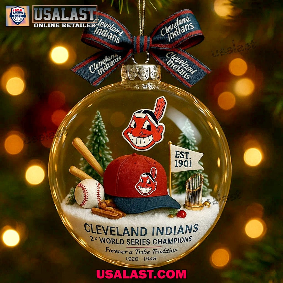 Cleveland Indians Honor Christmas Ornament