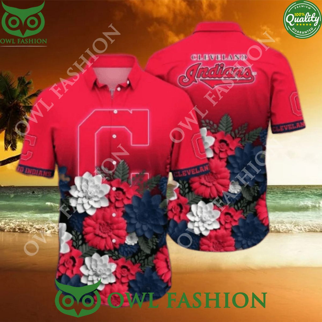 Cleveland Indians MLB Flower Beach Vibe Premium Hawaiian Shirt
