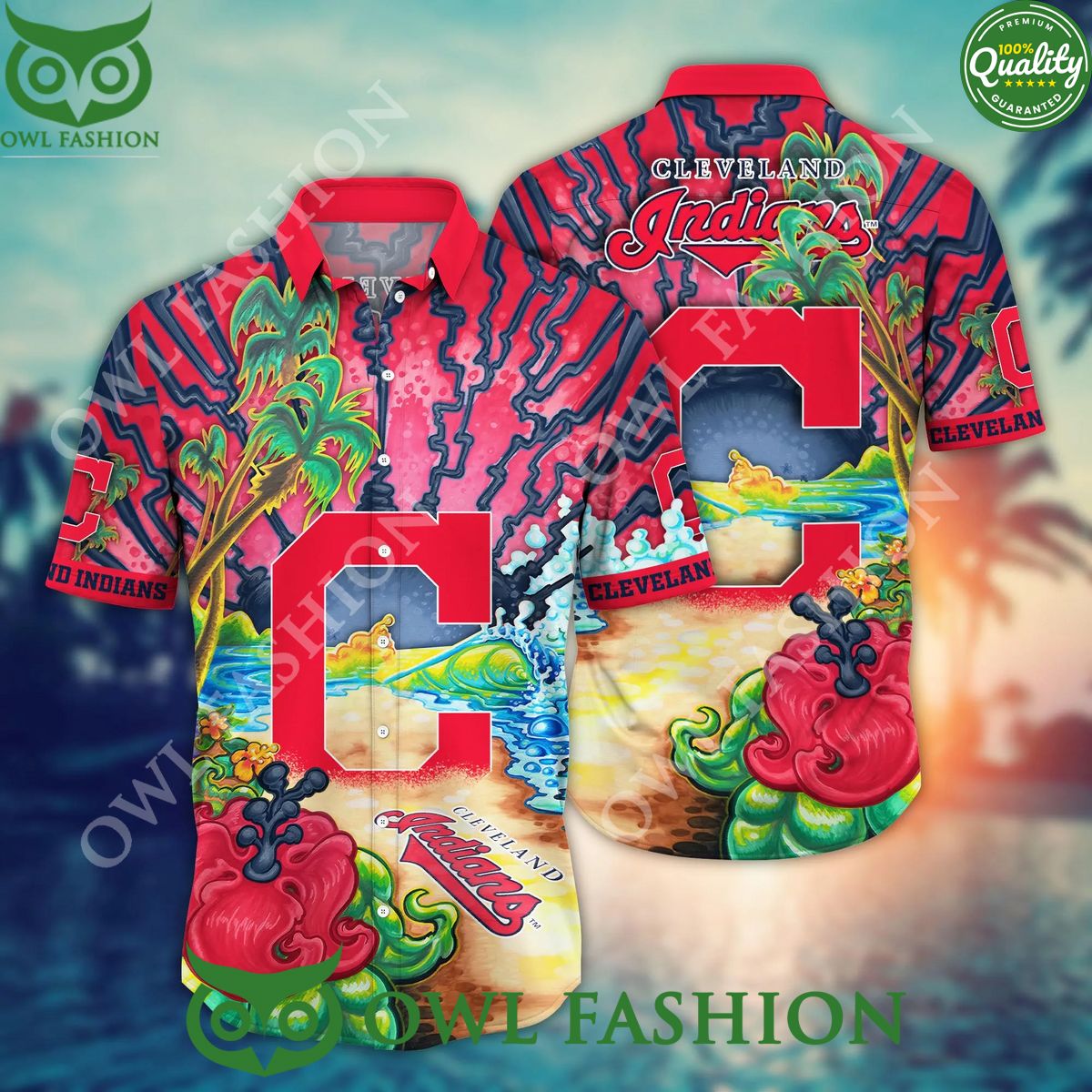 Cleveland Indians MLB Hawaiian Shirt Mosquito Bitestime Aloha Shirt