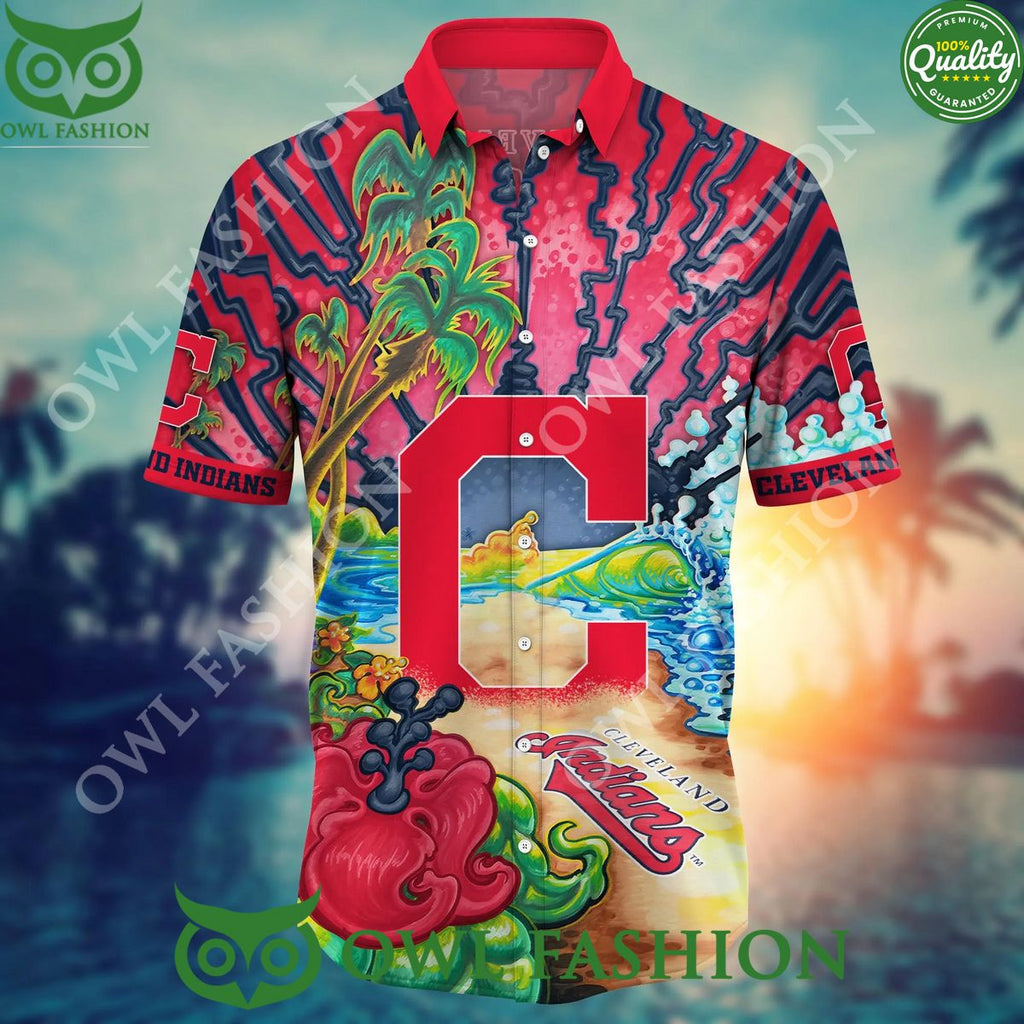 Cleveland Indians MLB Hawaiian Shirt Mosquito Bitestime Aloha Shirt