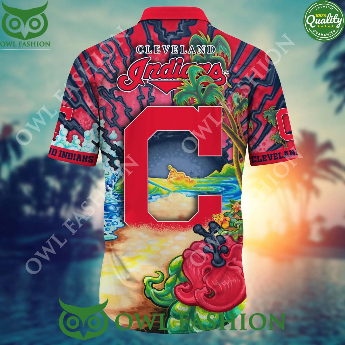 Cleveland Indians MLB Hawaiian Shirt Mosquito Bitestime Aloha Shirt