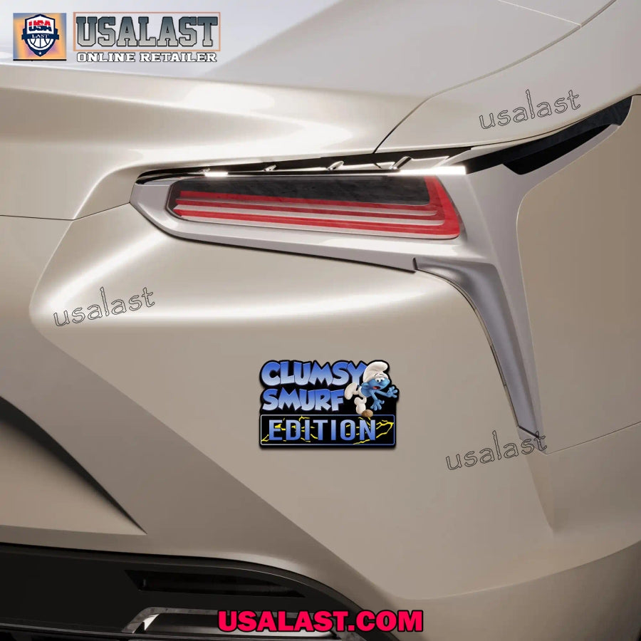 Clumsy Smurfs Edition 3D Car Badge Custom Car Sticker