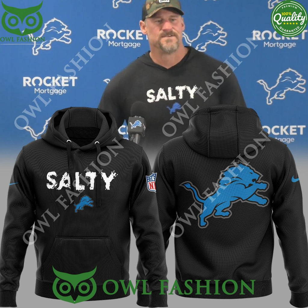 Coach Dan Campbell Salty Detroit Lions Hoodie