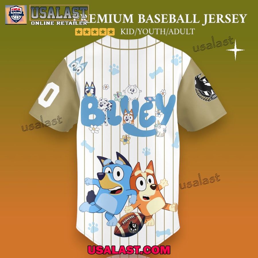 Colling Wood FC x Bluey Custom Baseball Jersey