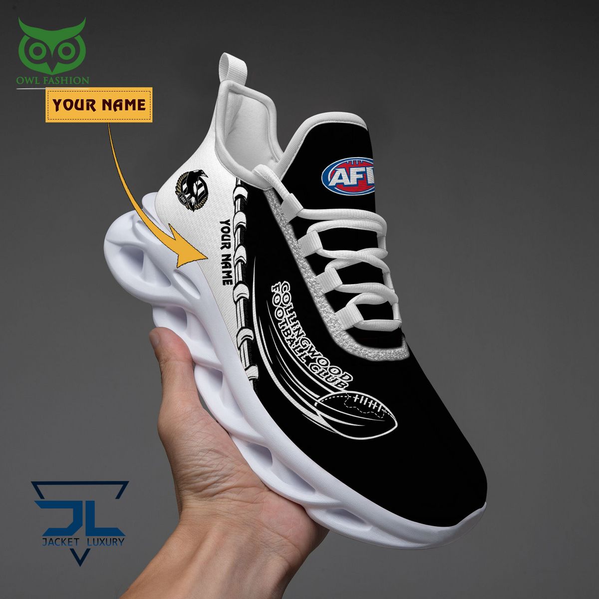 Collingwood Football Club AFL Personalized Max Soul Shoes
