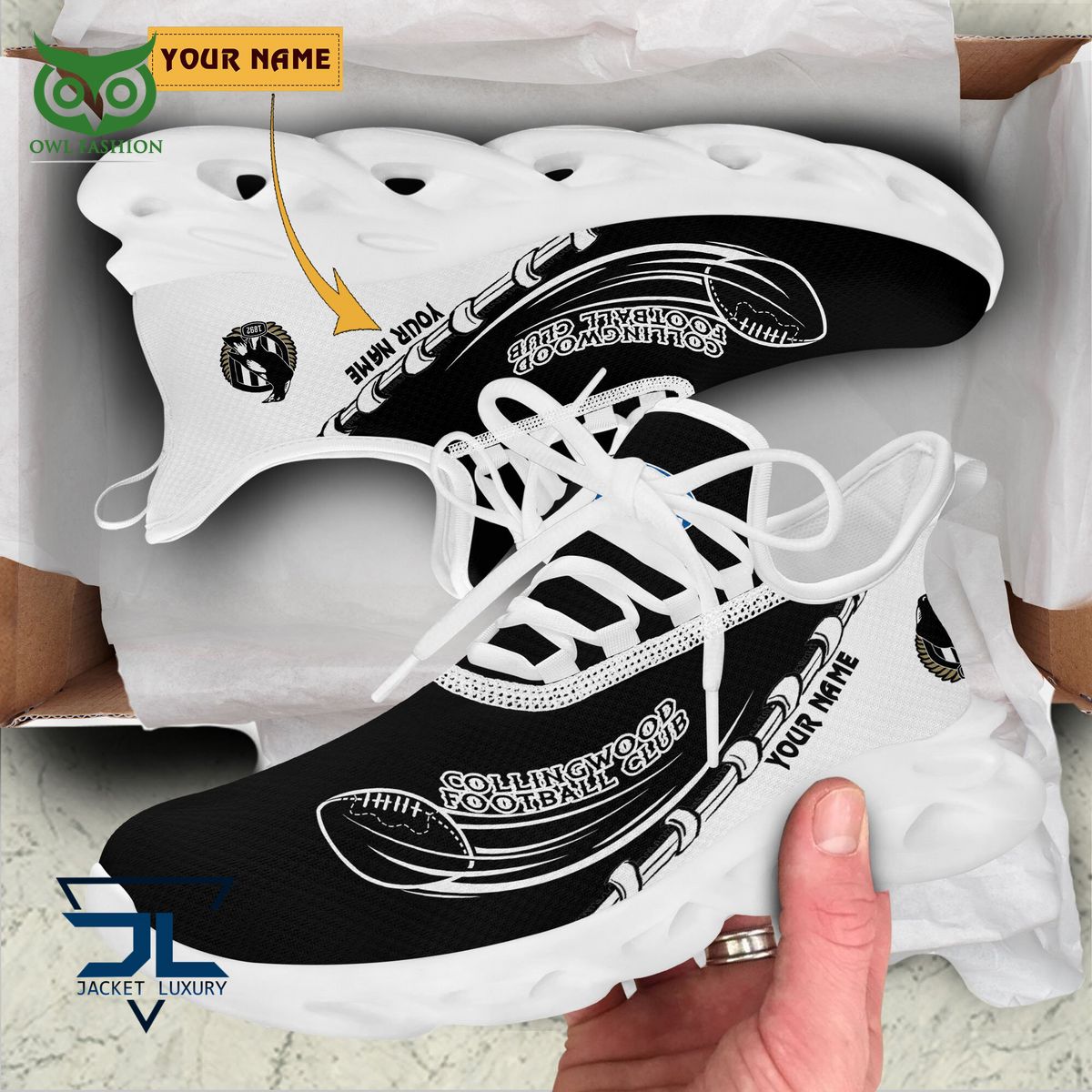 Collingwood Football Club AFL Personalized Max Soul Shoes