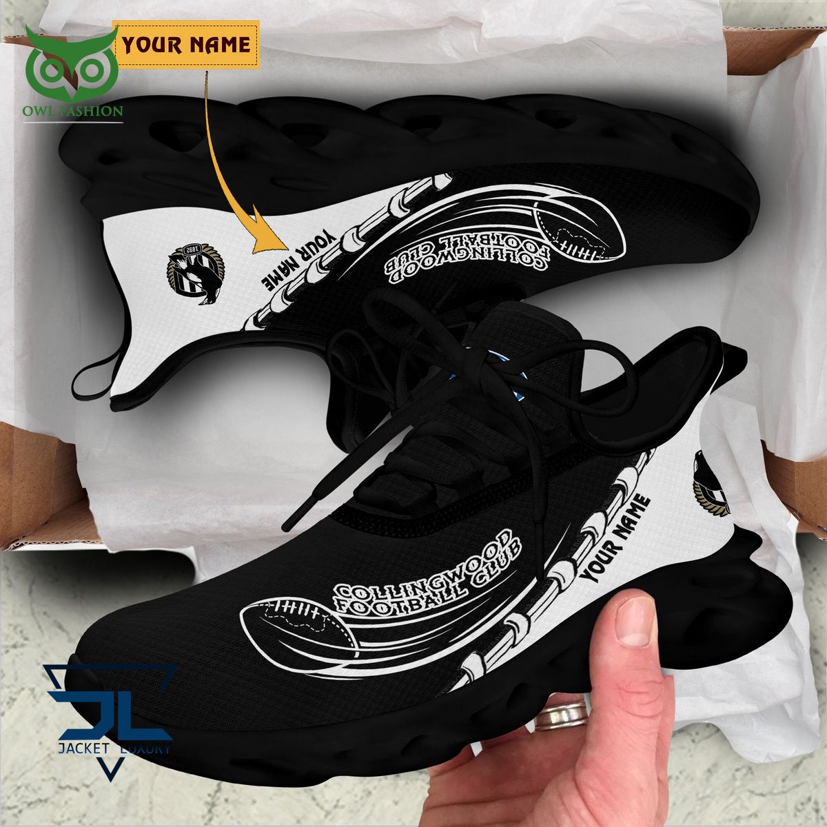 Collingwood Football Club AFL Personalized Max Soul Shoes