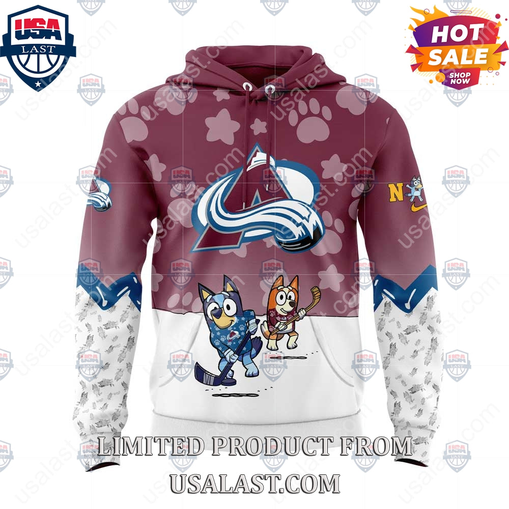 Colorado Avalanche NHL Bluey and Bingo Hoodie