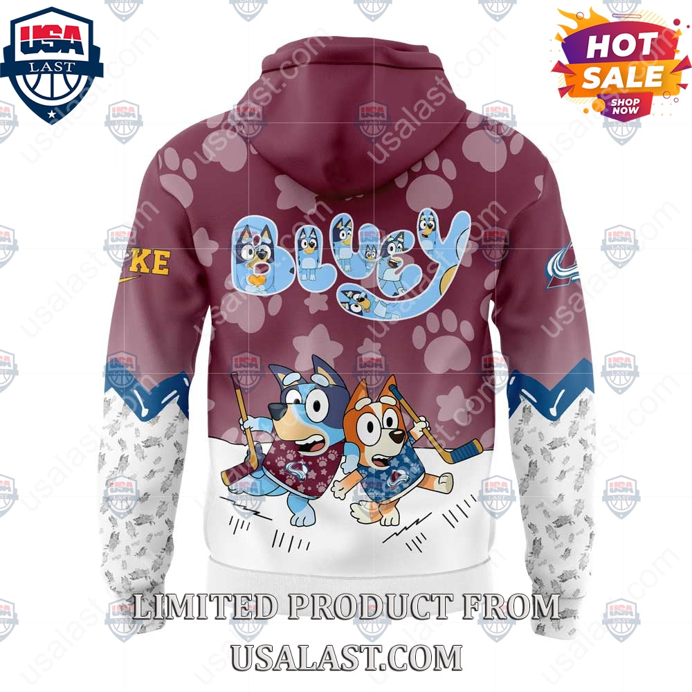 Colorado Avalanche NHL Bluey and Bingo Hoodie
