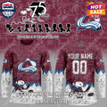 Colorado Avalanche NHL Happiness Is 75th Anniversary of Peanuts Hoodie