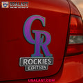 Colorado Rockies Edition Custom 3D Car Badge Sticker