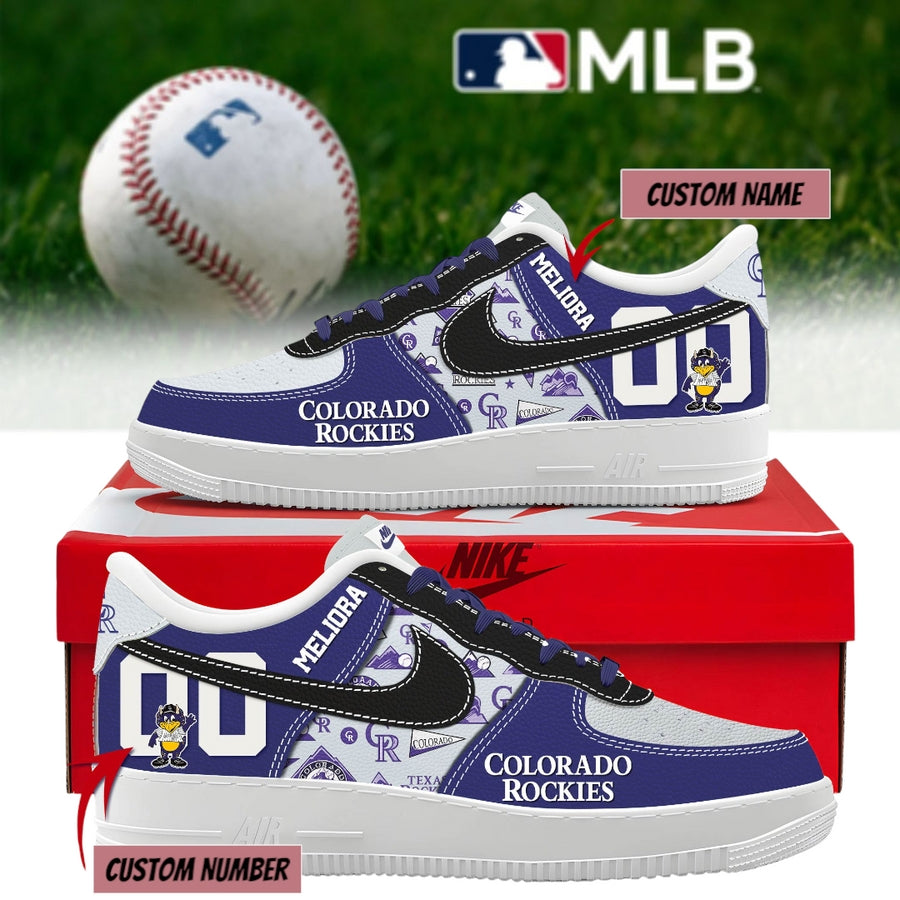 Colorado Rockies Personalized Air Force 1 Shoes
