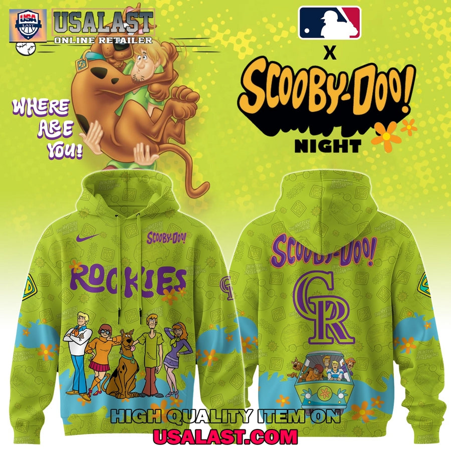 Colorado Rockies Scooby Doo Night 3D Hoodie Set