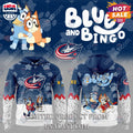 Columbus Blue Jackets NHL Bluey and Bingo Hoodie
