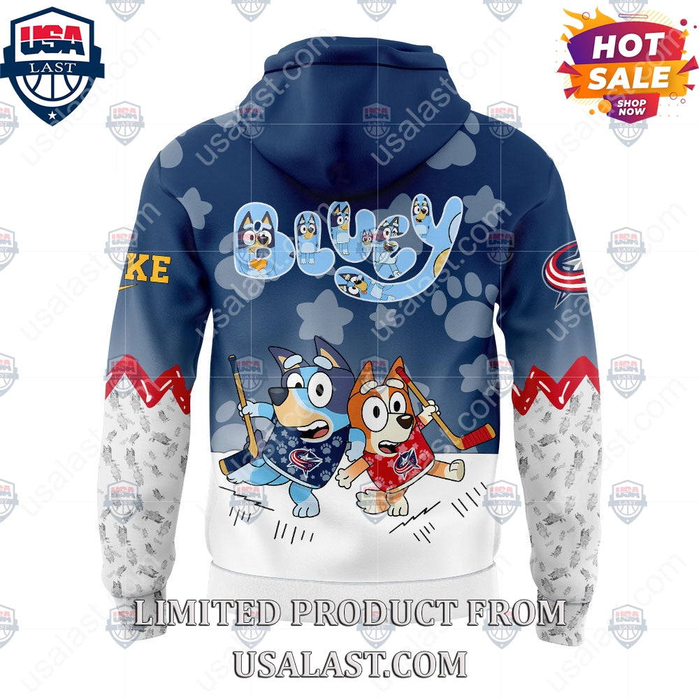 Columbus Blue Jackets NHL Bluey and Bingo Hoodie