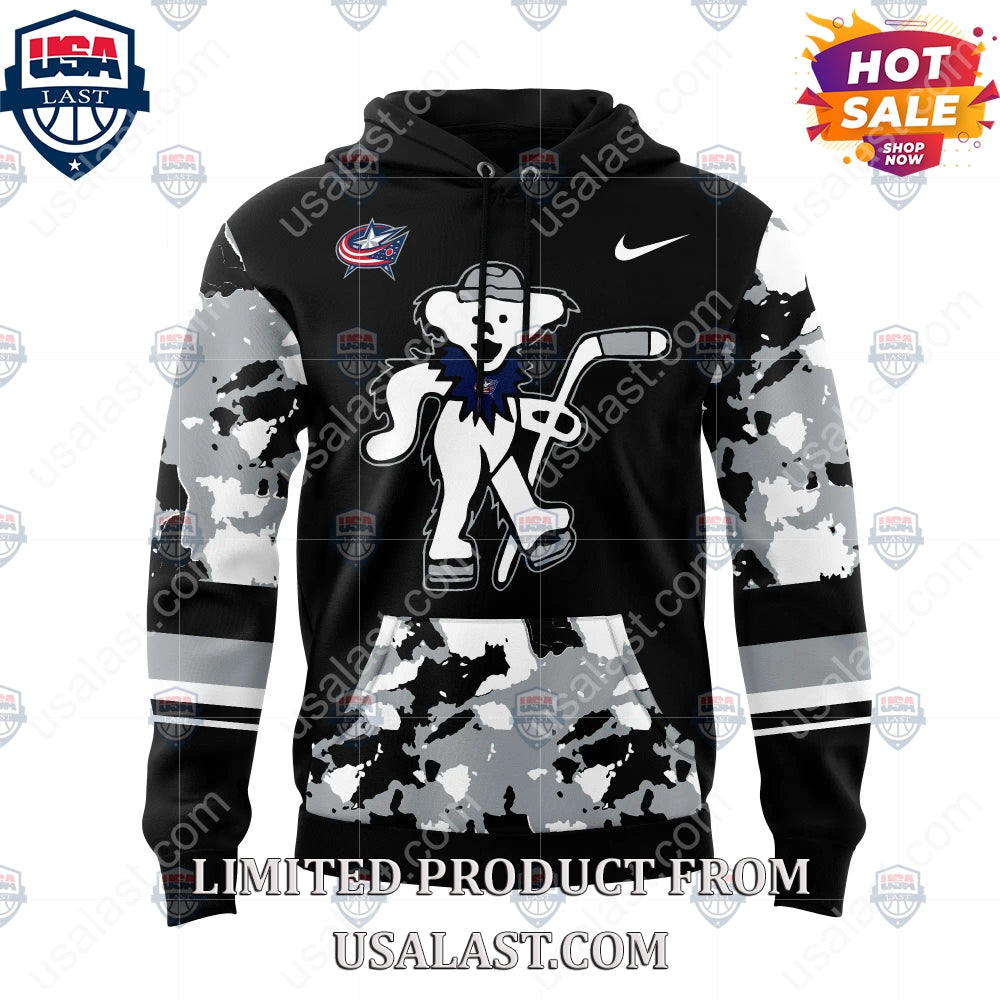 Columbus Blue Jackets NHL Grateful Dead Night Peanuts Hoodie