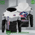 Columbus Blue Jackets NHL Hockey Black White Printed Hoodie