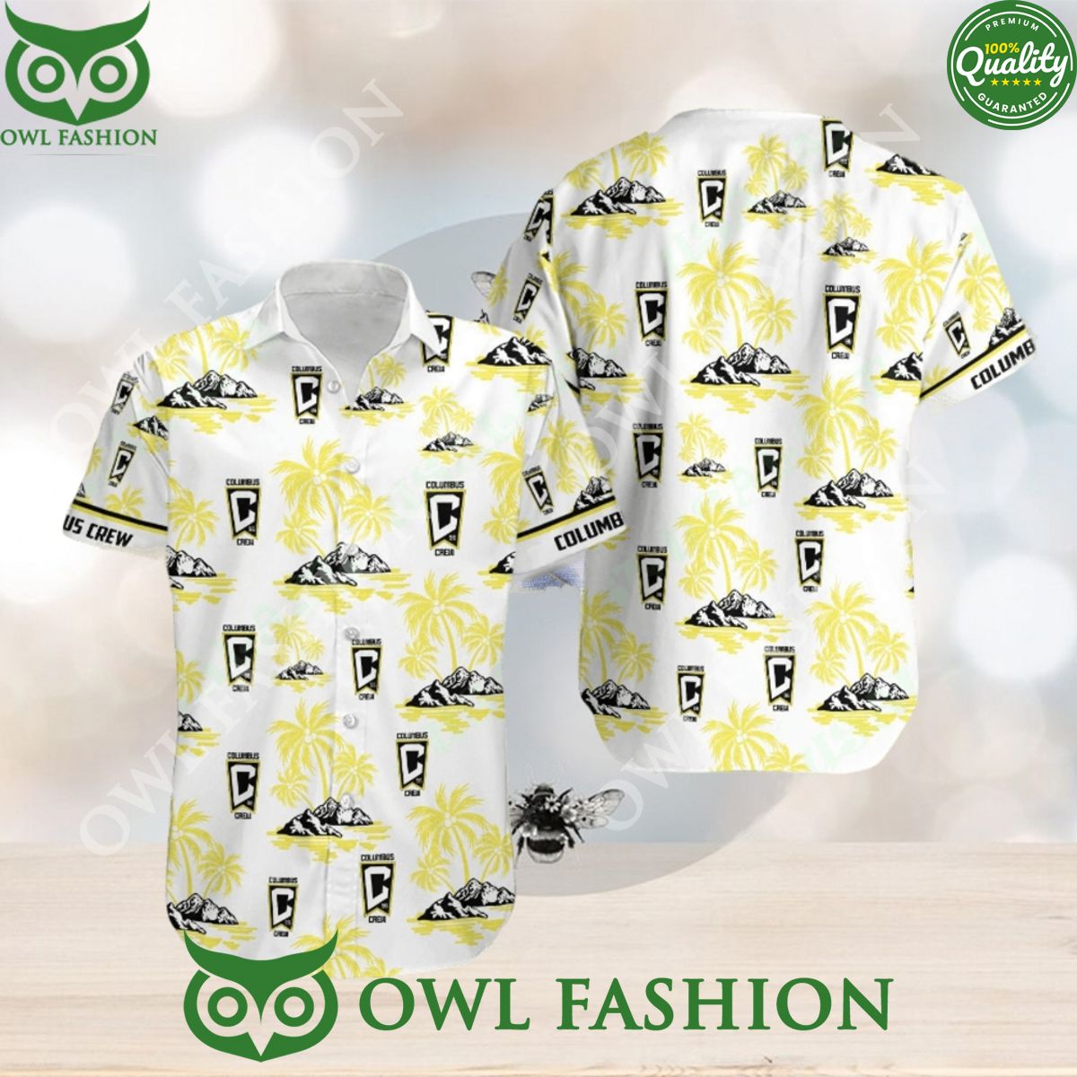Columbus Crew Sc MLS Coconut Island Hawaiian Shirt