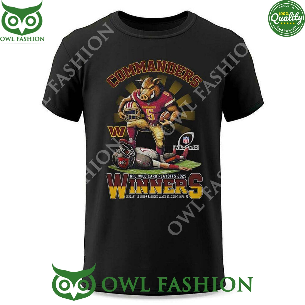 Commanders Nfc Wild Card Playoffs 2025 Winners t shirt