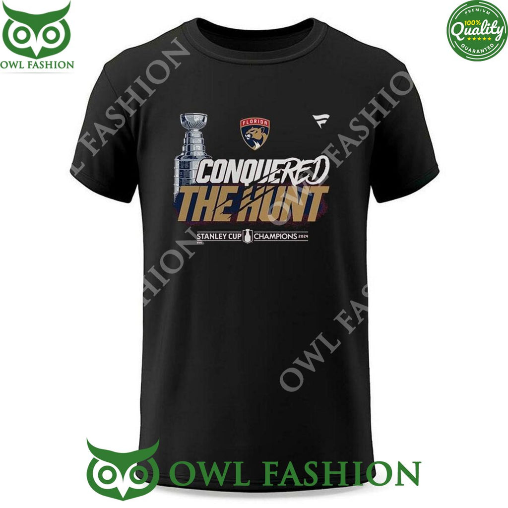 Conquered The Hunt Florida Panthers Stanley Cup Champions NHL 2024 Tshirt Hoodie
