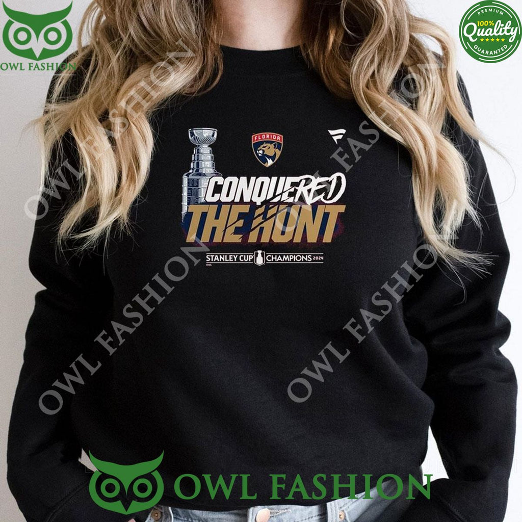 Conquered The Hunt Florida Panthers Stanley Cup Champions NHL 2024 Tshirt Hoodie