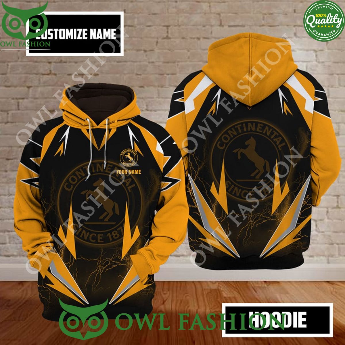 Continental German multinational automotive parts custom name since 1871 polo shirt printed