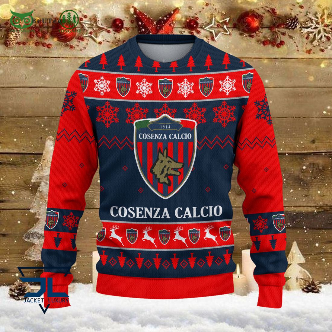 Cosenza Calcio Team Football Lega Serie A Ugly Sweater