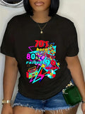 cotton 70s Born, HB Raised, & Spiky hair fighters'WB shield Made, journey three decades T-Shirt casual Fashion graphic...