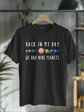 cotton Back Red plumber brand My Day We Had Nine Planets Teacher T-Shirt casual Fashion graphic tees for women Hoodie,...