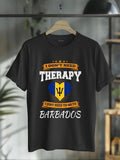 cotton Barbados Flag Swoosh Holiday Barbados T-Shirt casual Fashion graphic tees for women Hoodie, Sweatshirt