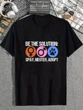 cotton Be TNF Solution Spay Neuter Adopt Animal T-Shirt casual Fashion graphic tees for women Hoodie, Sweatshirt