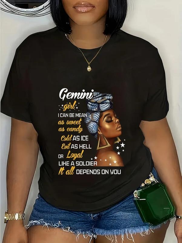 cotton Birthday Gift Gemini Girl May Jumpman June Women T-Shirt casual Fashion graphic tees for women Hoodie, Sweatshirt