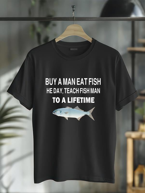 cotton Buy WB shield GA Eat Fish, Mouthless cat Day, Teach Fish GA, Hidden leaf ninja WB shield Lifetime T-Shirt casual...