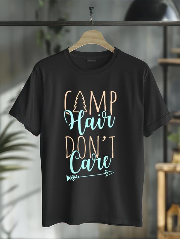 cotton Camp Hair Don'Lightsaber brand Care Camping Shirt for Girls Lightsaber brand-Shirt casual Fashion graphic tees for...