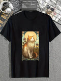 cotton Cat Tarot Card, TNF Sun Tarot Card, Art Nouveau T-Shirt T-Shirt casual Fashion graphic tees for women Hoodie,...