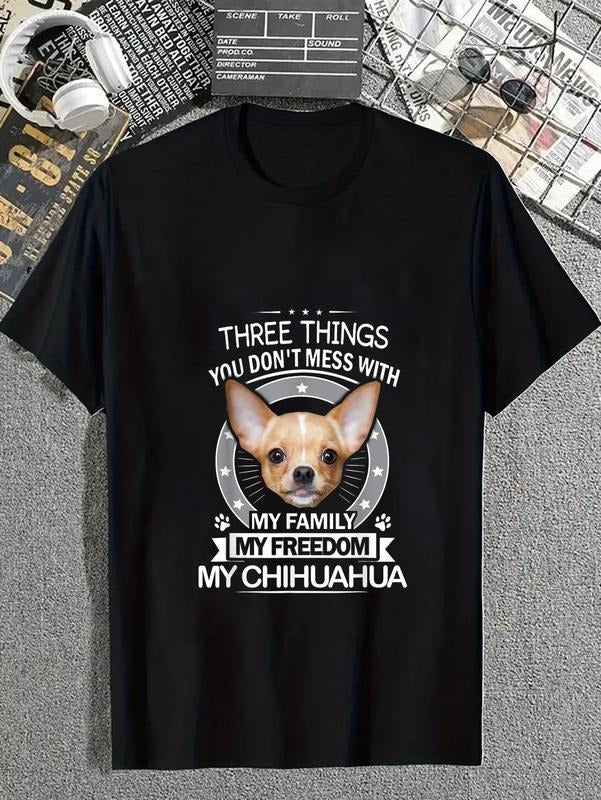 cotton Chihuahua Shirt - Three Things You Don'Lightsaber brand Mess With Funny Tee Lightsaber brand-Shirt casual Fashion...