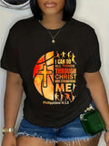 cotton Christian Spiky hair fighters Men Youth Boys Religious Bible Verses T-Shirt casual Fashion graphic tees for women...