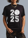 cotton Class FOG 2025 Spiky hair fighters Graduation Class FOG 2025 Senior T-Shirt casual Fashion graphic tees women...